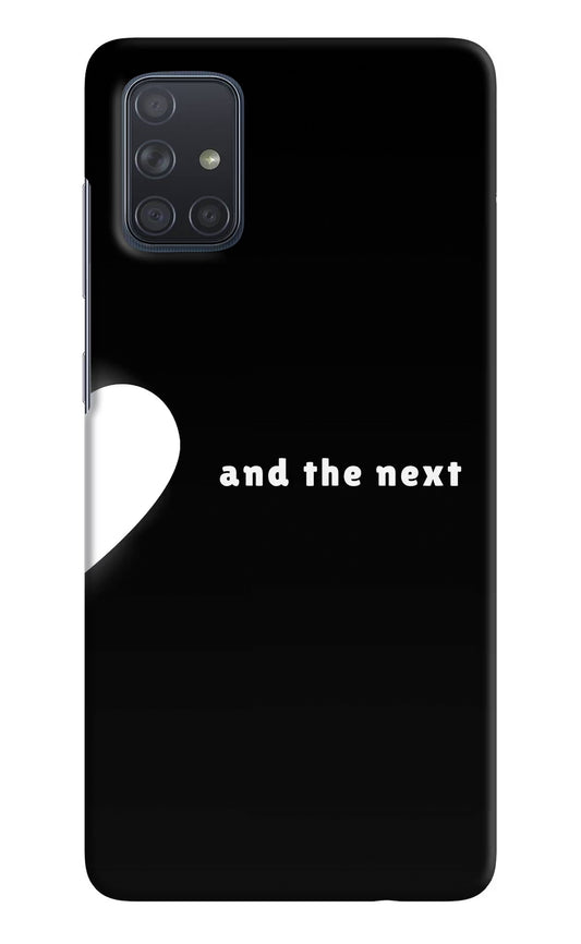 Next World Samsung A71 Hard Case Back Cover by Casekaro