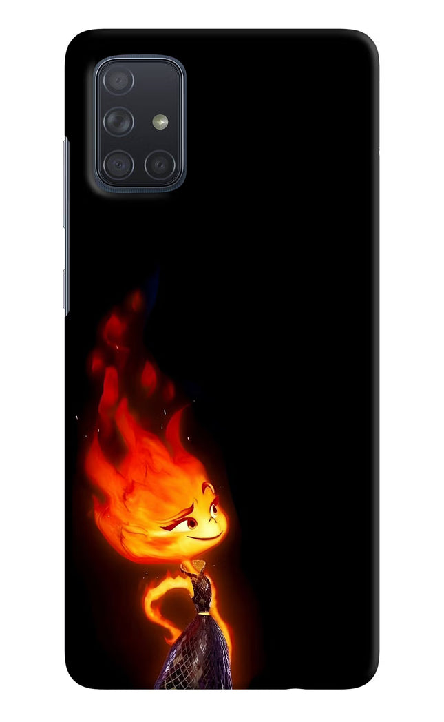 Ember Flame Samsung A71 Hard Case Back Cover by Casekaro