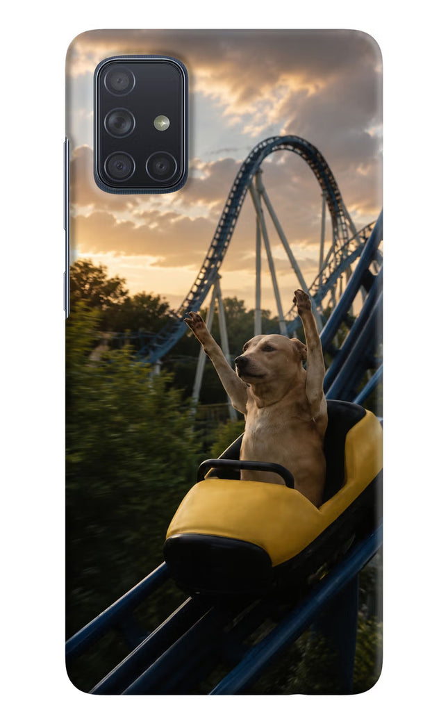 Rollercoaster Dog Samsung A71 Hard Case Back Cover by Casekaro
