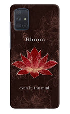 Bloom Samsung A71 Hard Case Back Cover by Casekaro