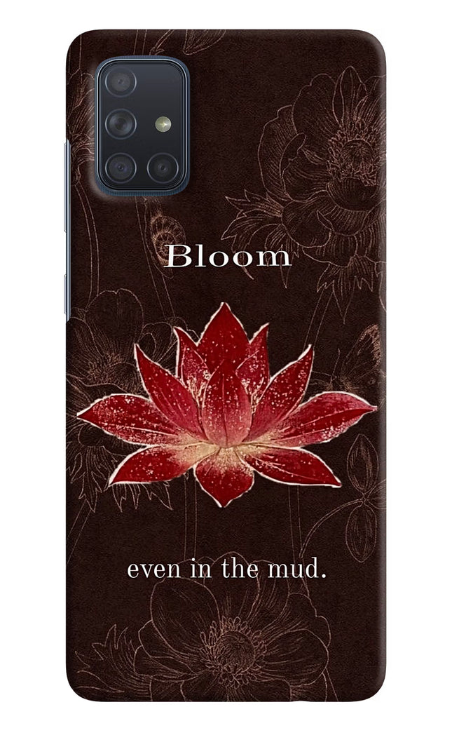 Bloom Samsung A71 Hard Case Back Cover by Casekaro