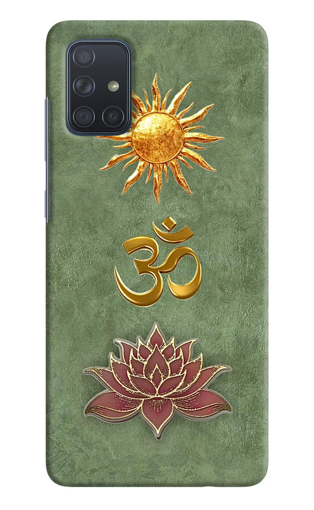 Om & Lotus Samsung A71 Back Cover