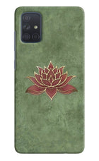 Lotus Grace Samsung A71 Hard Case Back Cover by Casekaro