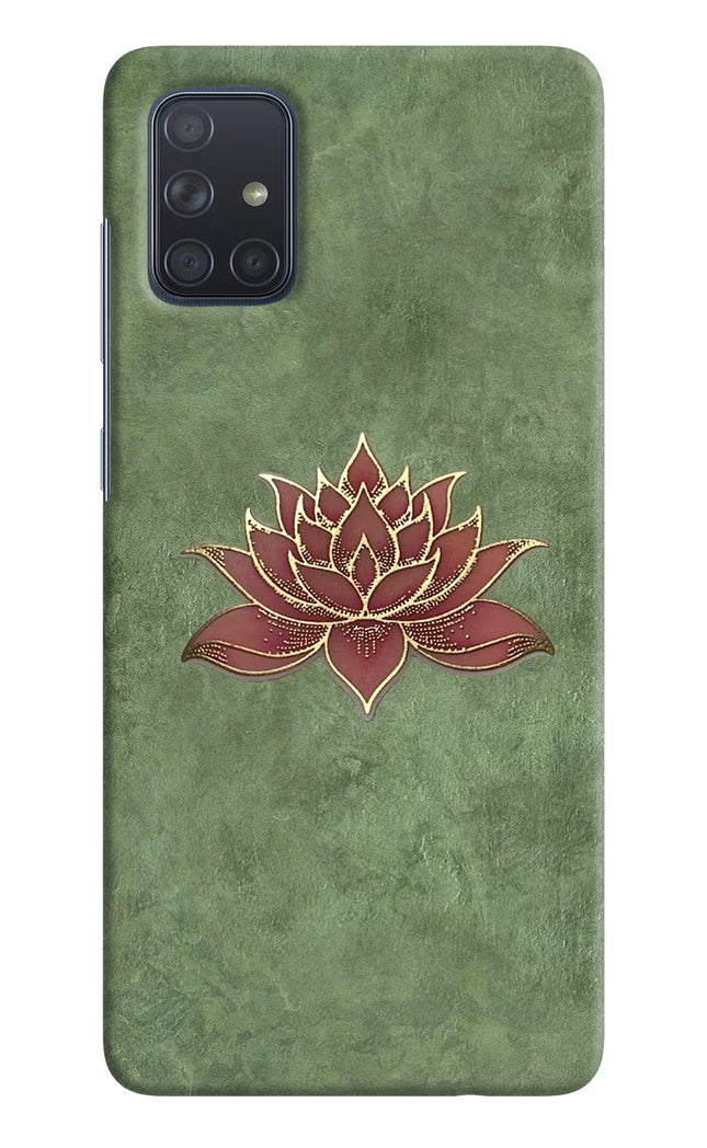 Lotus Grace Samsung A71 Hard Case Back Cover by Casekaro