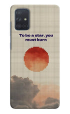 Pixel Sun Samsung A71 Hard Case Back Cover by Casekaro