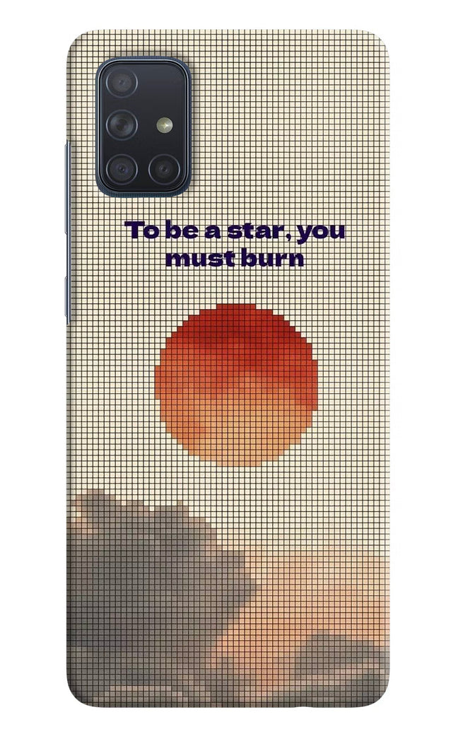 Pixel Sun Samsung A71 Hard Case Back Cover by Casekaro