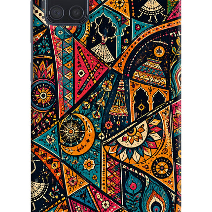 Folk Print Samsung A71 Back Cover