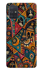Folk Print Samsung A71 Back Cover