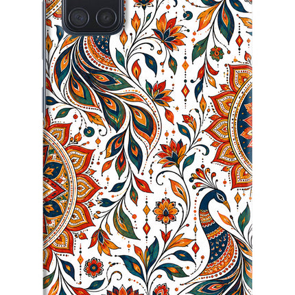 White Mayura Samsung A71 Back Cover