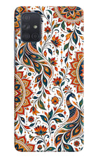 White Mayura Samsung A71 Back Cover