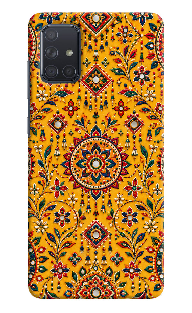 Sunlit Aura Samsung A71 Hard Case Back Cover by Casekaro