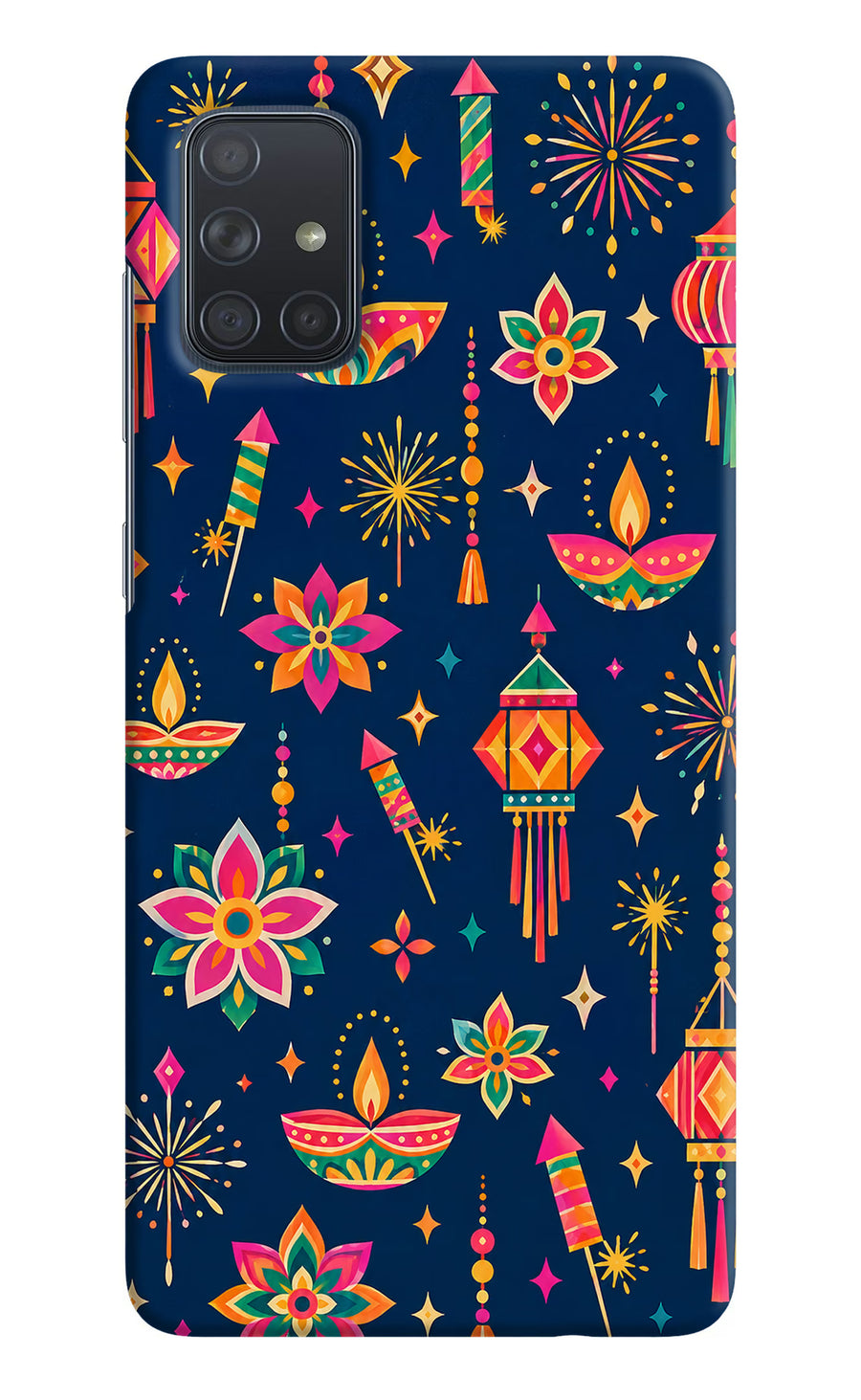 Festive Pop Samsung A71 Back Cover, Hard case