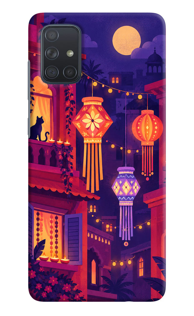Lantern Lane Samsung A71 Hard Case Back Cover by Casekaro