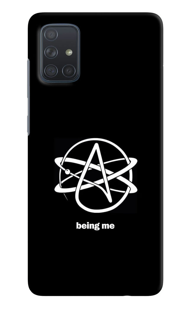 Atheist Symbol Samsung A71 Hard Case Back Cover by Casekaro