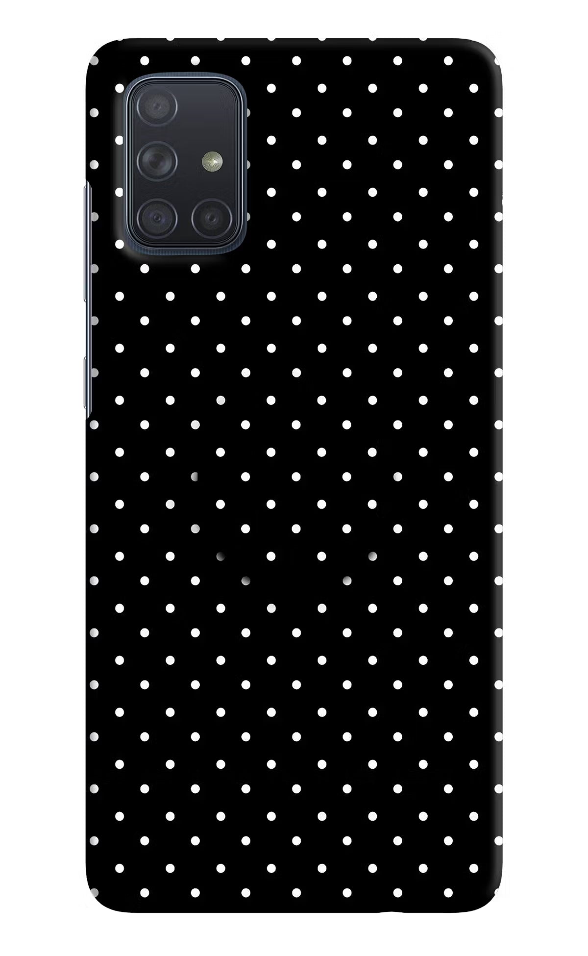 White Dots Samsung A71 Pop Case by Casekaro