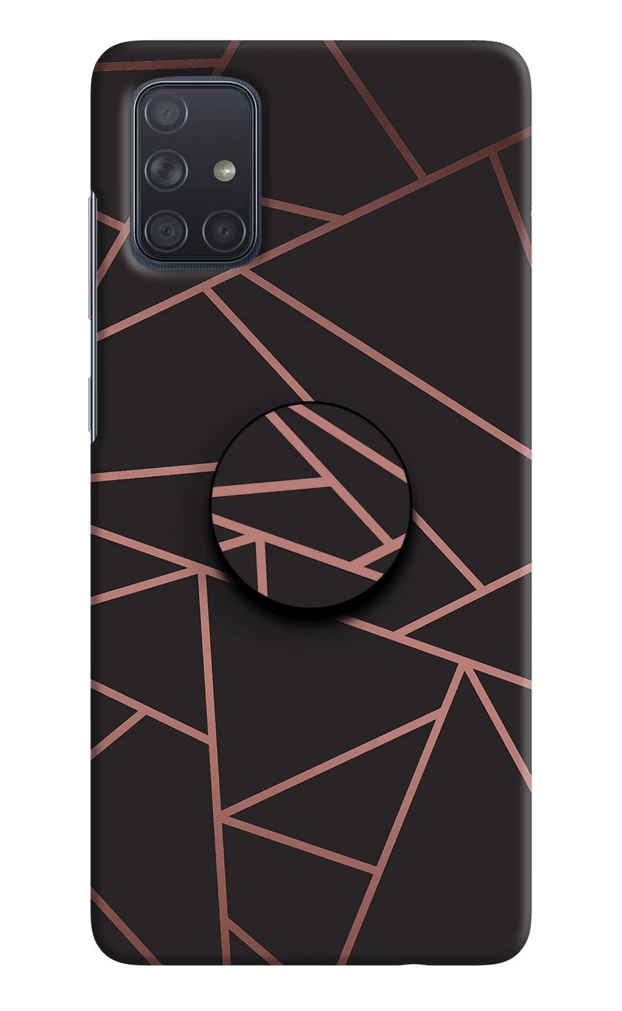 Geometric Pattern Samsung A71 Pop Case, Hard case