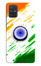 Indian Flag Ashoka Chakra Samsung A71 Pop Case by Casekaro
