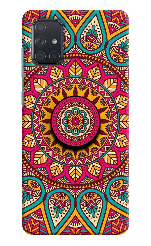 Mandala Samsung A71 Pop Case by Casekaro