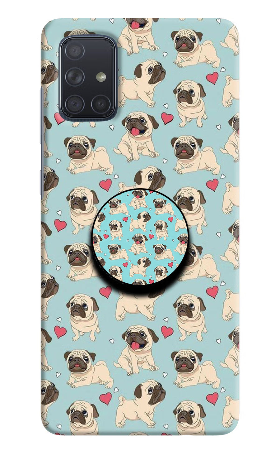 Pug Dog Samsung A71 Pop Case, Hard case