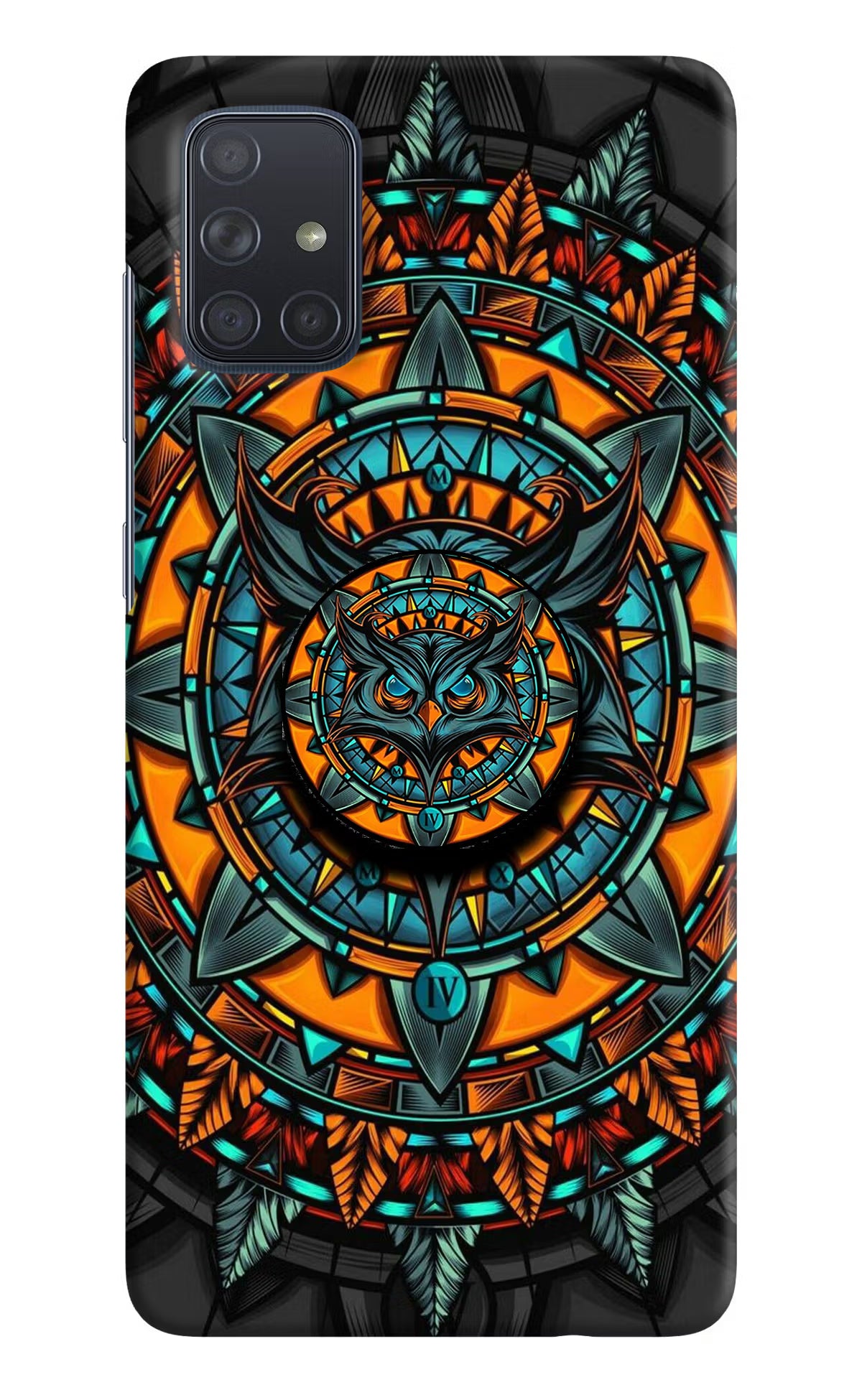 Angry Owl Samsung A71 Pop Case by Casekaro