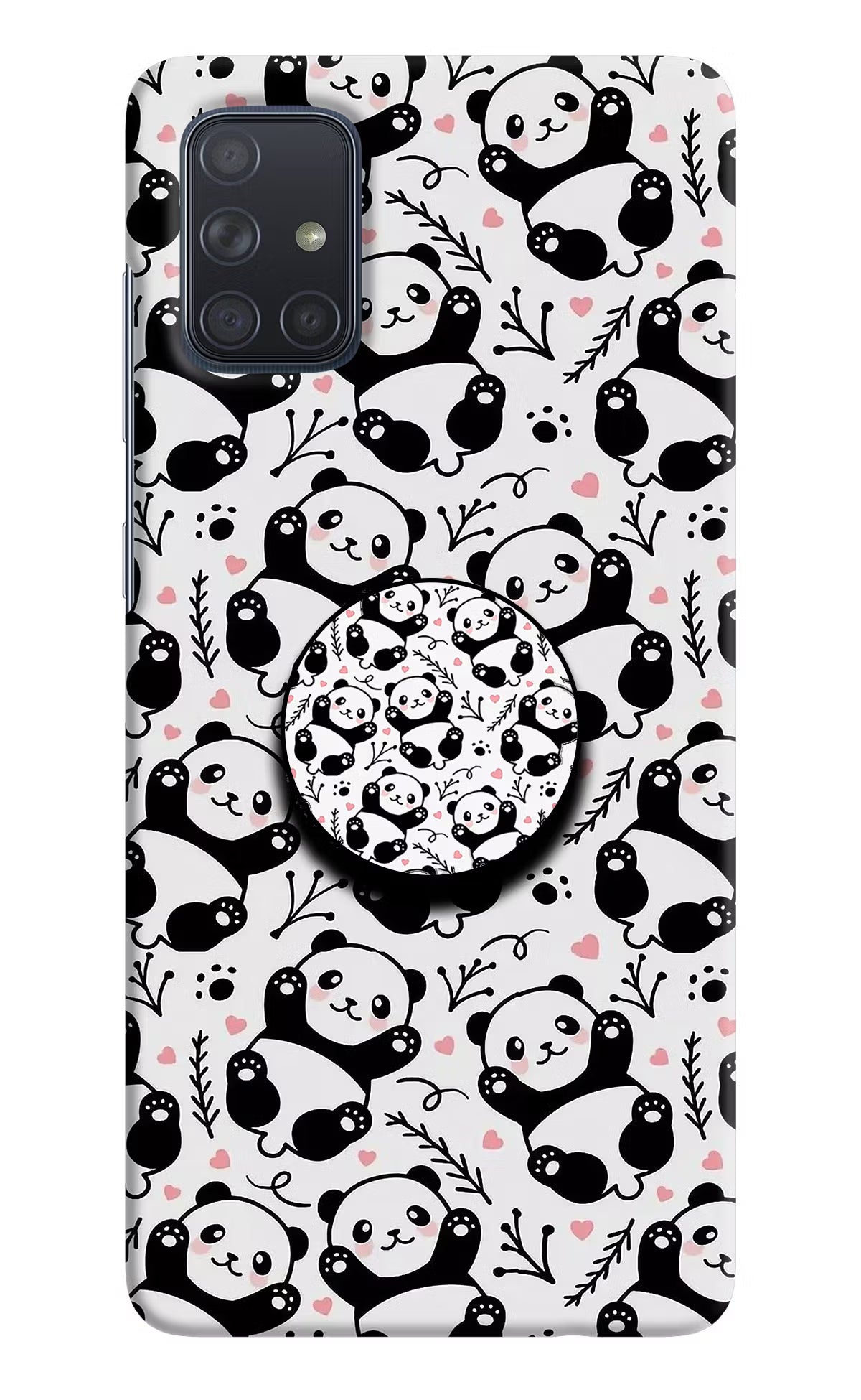 Cute Panda Samsung A71 Pop Case by Casekaro