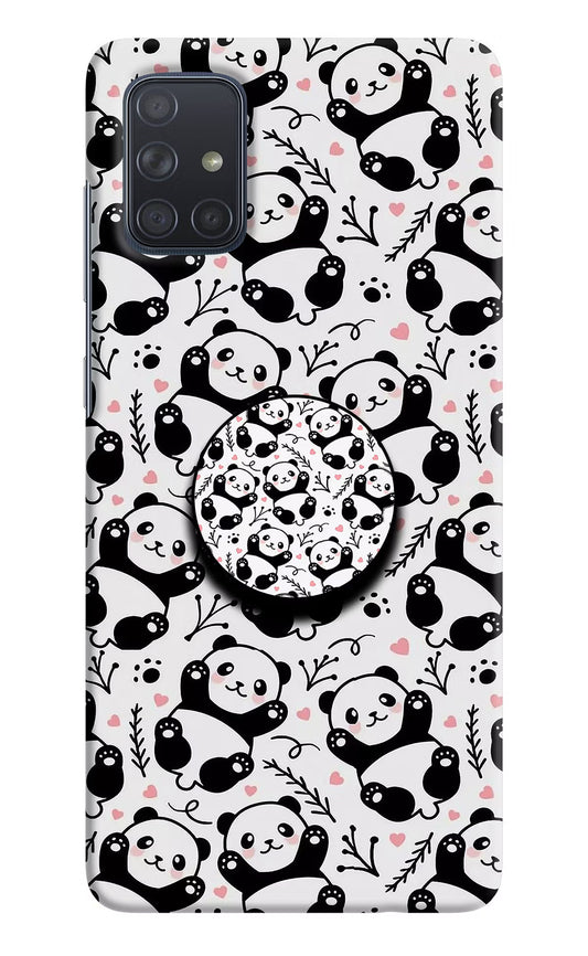 Cute Panda Samsung A71 Pop Case by Casekaro