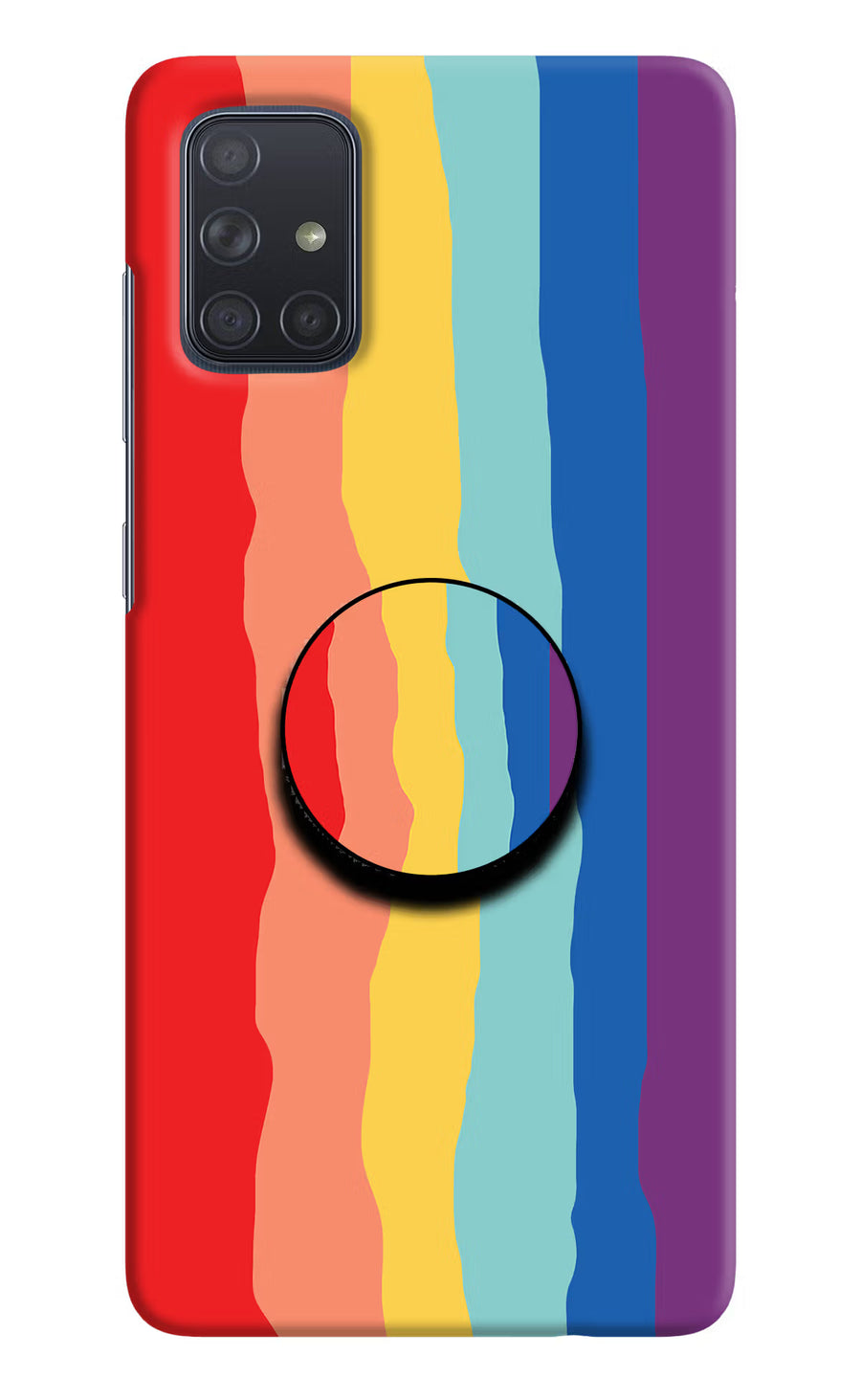 Rainbow Samsung A71 Pop Case, Hard case