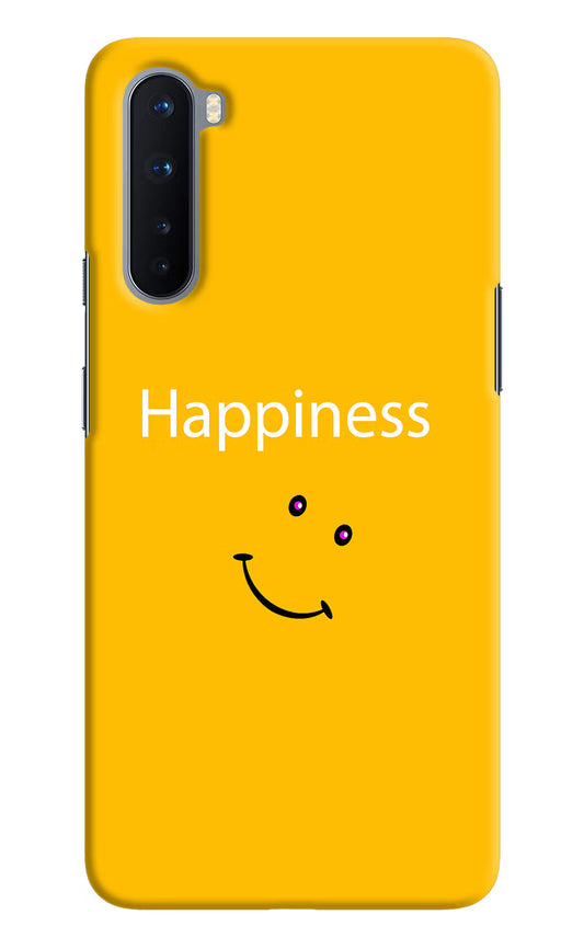 Happiness With Smiley Oneplus Nord Hard Case Back Cover by Casekaro