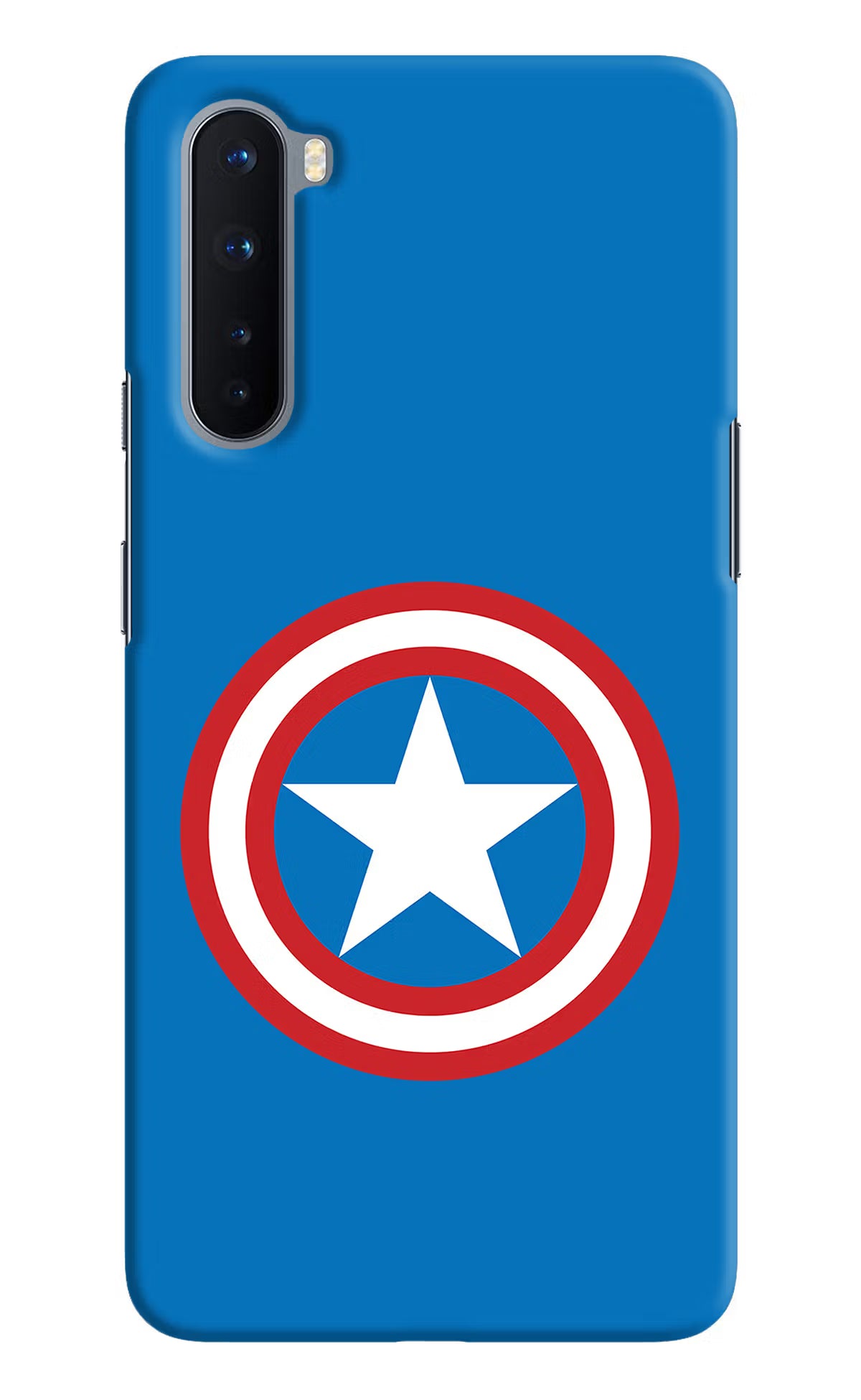 Captain America Logo Oneplus Nord Hard Case Back Cover by Casekaro