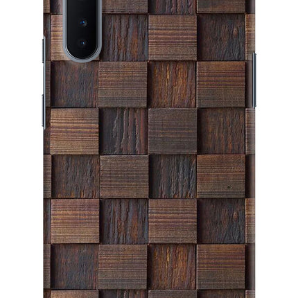 Wooden Cube Design Oneplus Nord Hard Case Back Cover by Casekaro