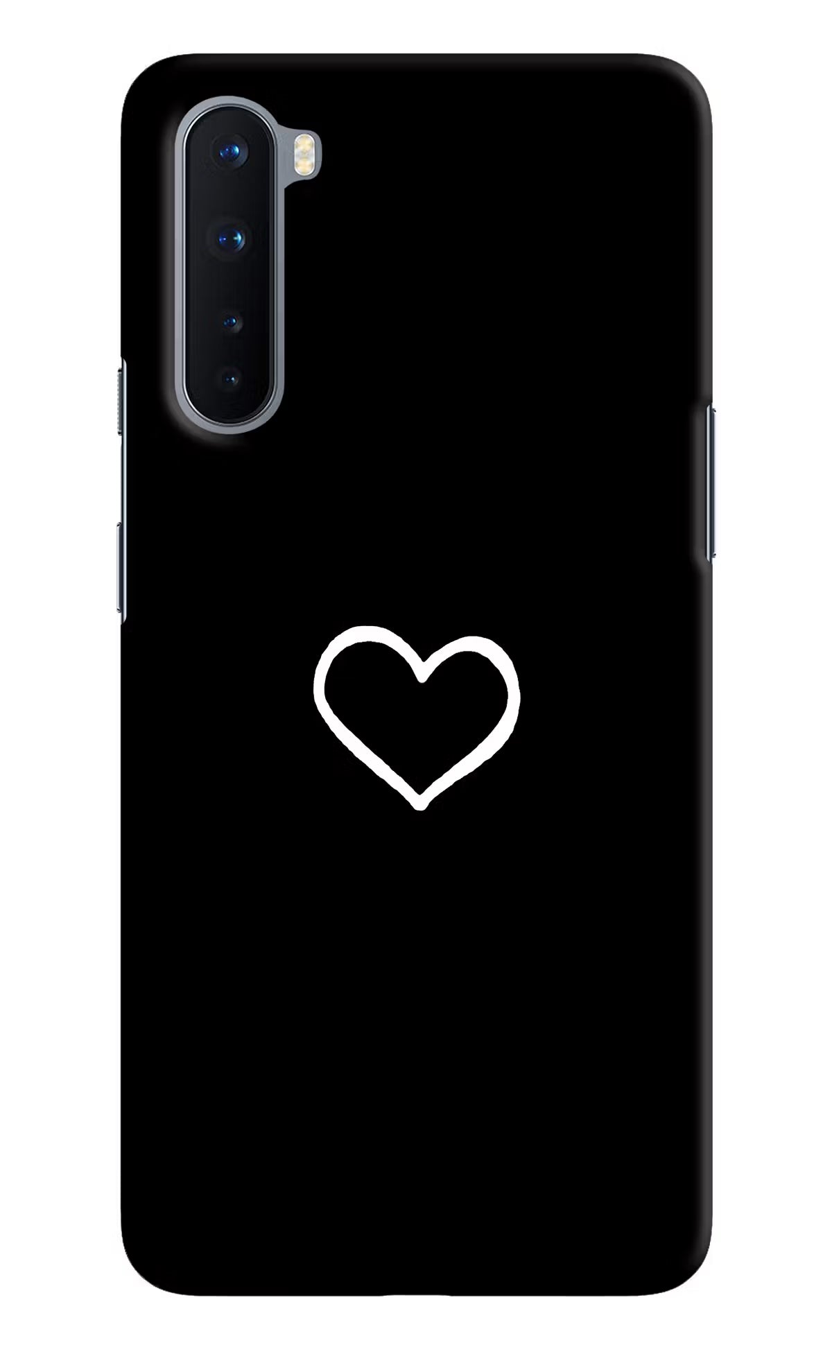 Heart Oneplus Nord Hard Case Back Cover by Casekaro