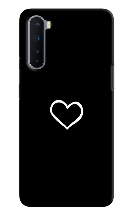 Heart Oneplus Nord Hard Case Back Cover by Casekaro