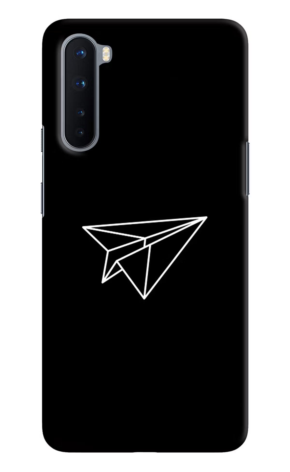 Paper Plane White Oneplus Nord Hard Case Back Cover by Casekaro