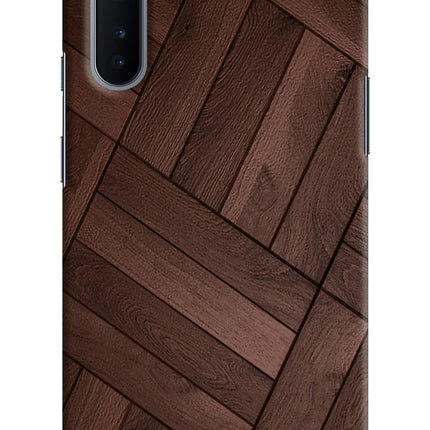 Wooden Texture Design Oneplus Nord Hard Case Back Cover by Casekaro