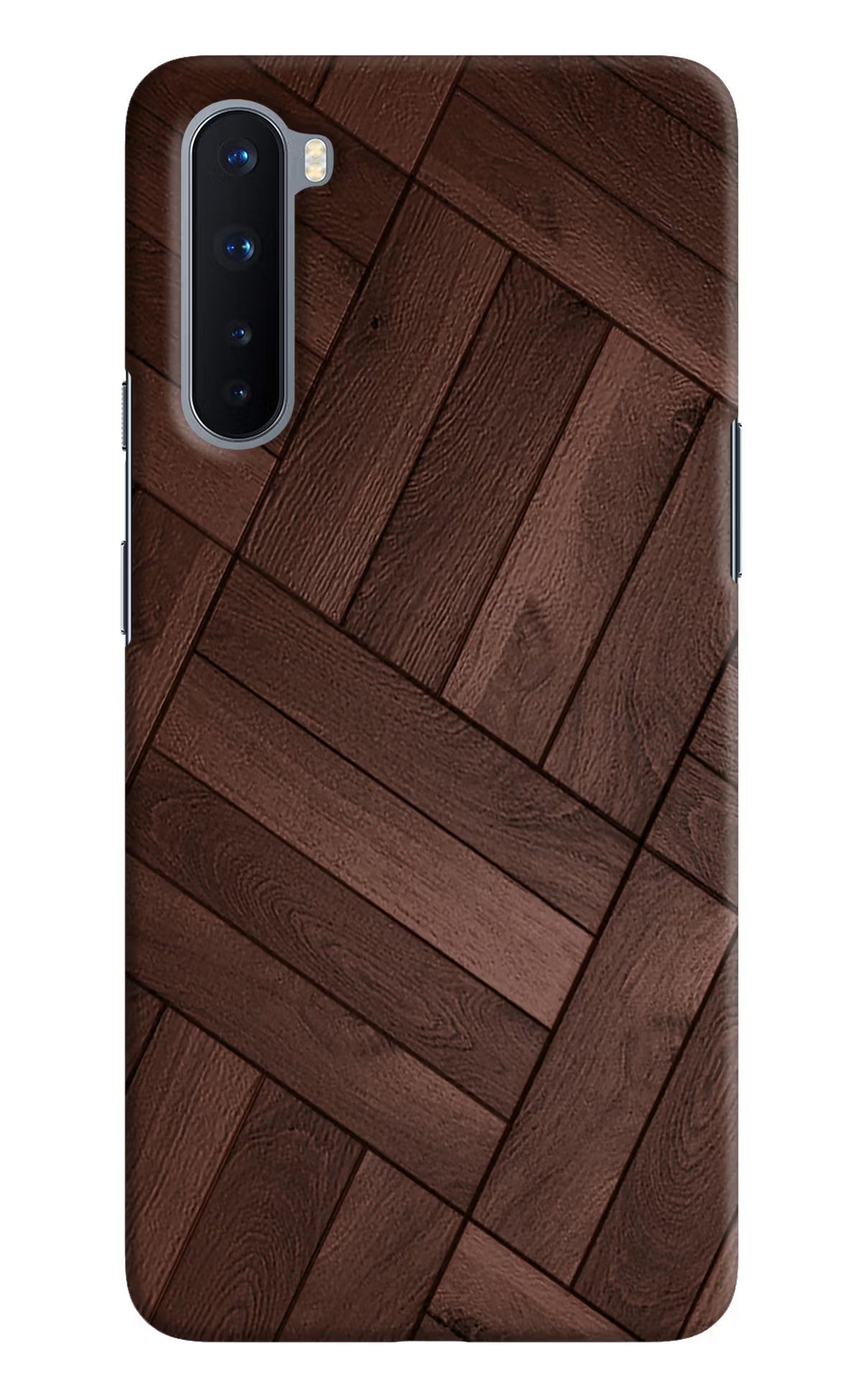 Wooden Texture Design Oneplus Nord Hard Case Back Cover by Casekaro