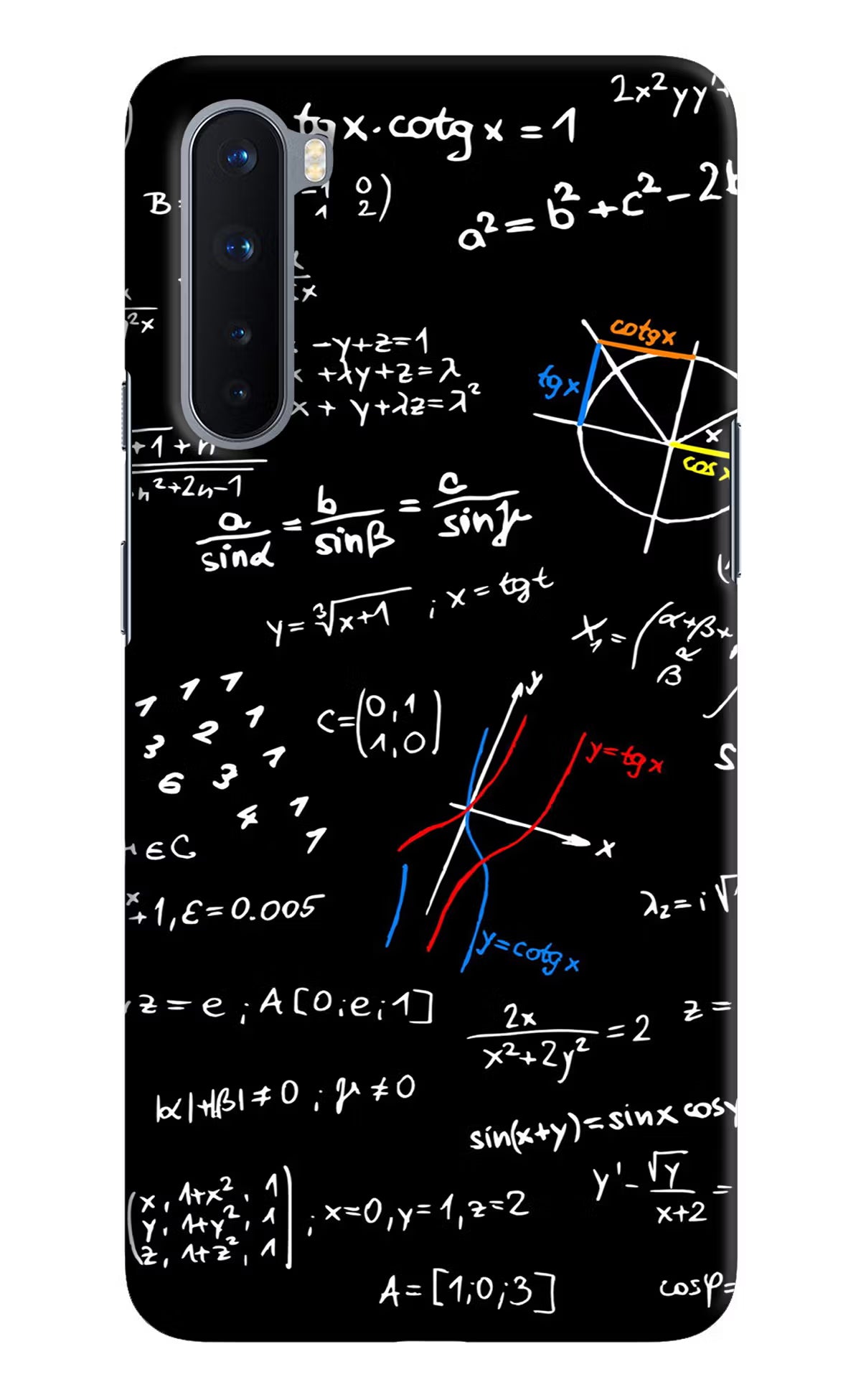 Mathematics Formula Oneplus Nord Hard Case Back Cover by Casekaro
