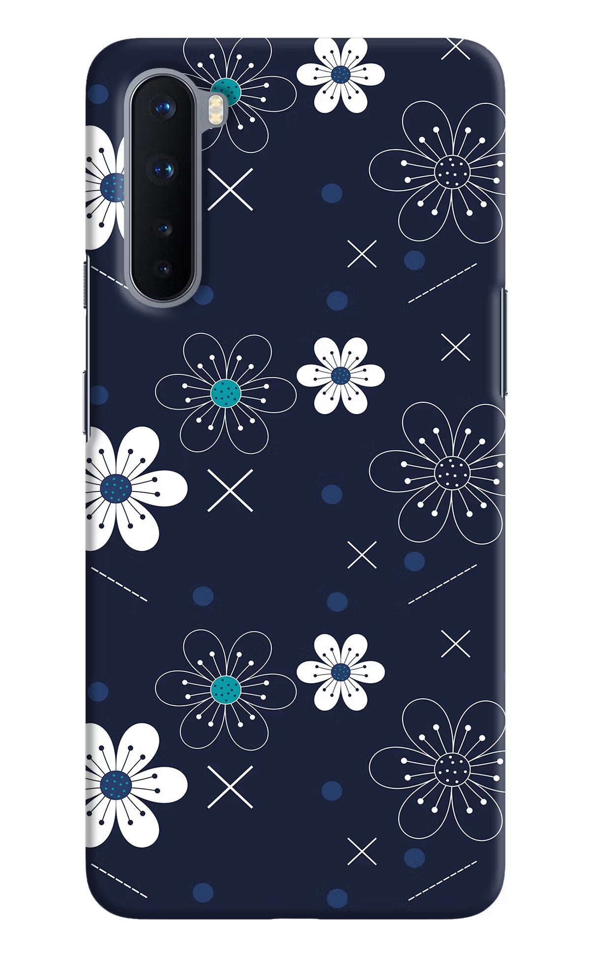 Flowers Oneplus Nord Hard Case Back Cover by Casekaro