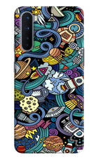 Space Abstract Oneplus Nord Hard Case Back Cover by Casekaro