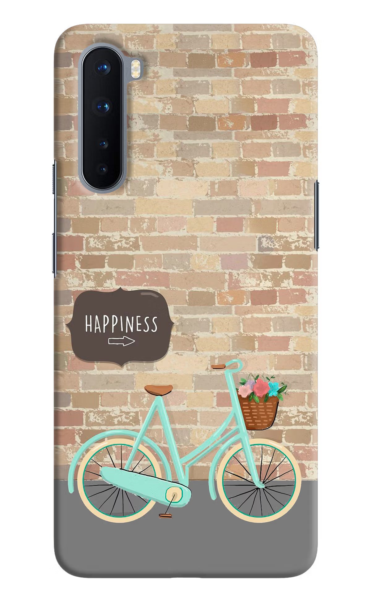 Happiness Artwork Oneplus Nord Hard Case Back Cover by Casekaro