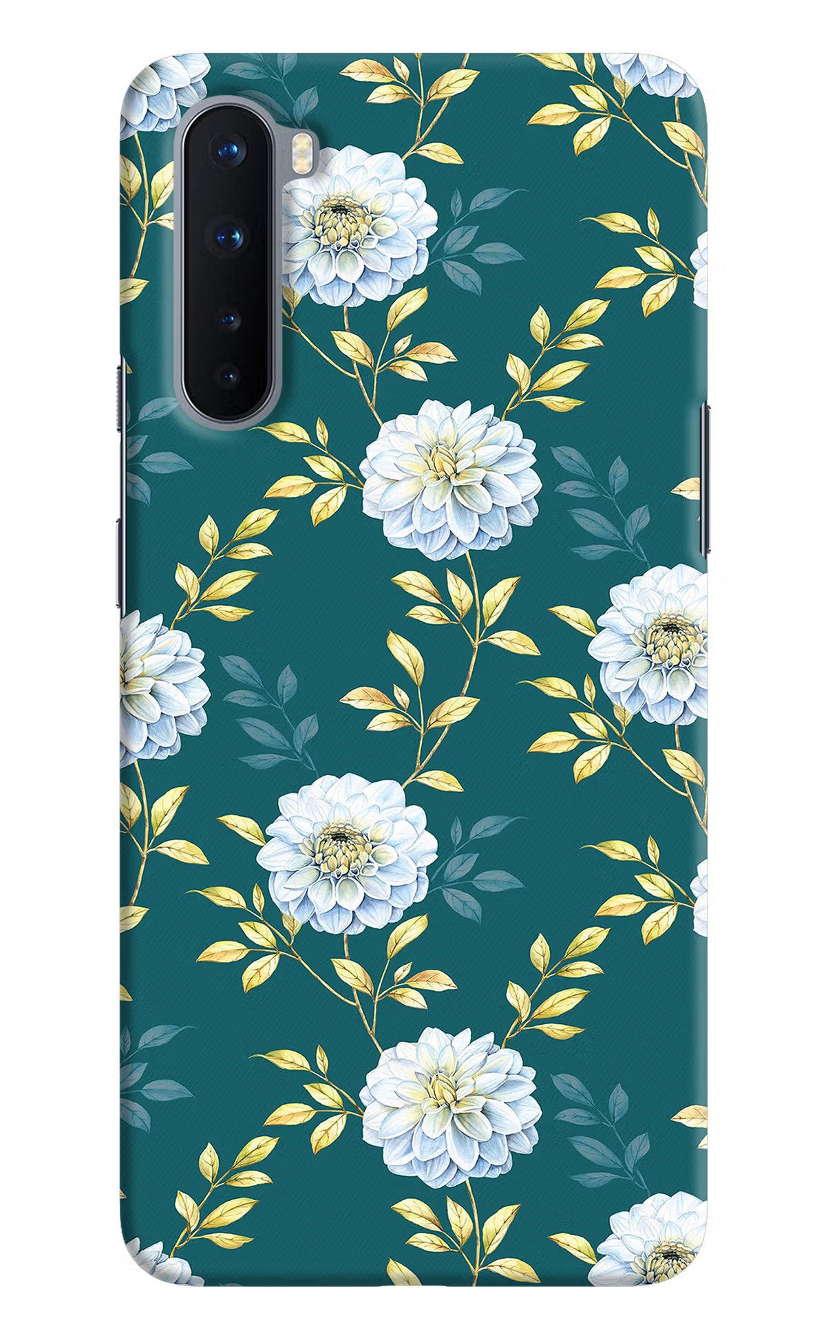 Flowers Oneplus Nord Hard Case Back Cover by Casekaro