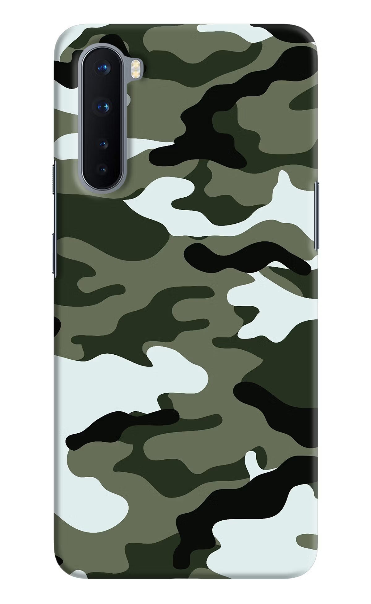 Camouflage Oneplus Nord Hard Case Back Cover by Casekaro