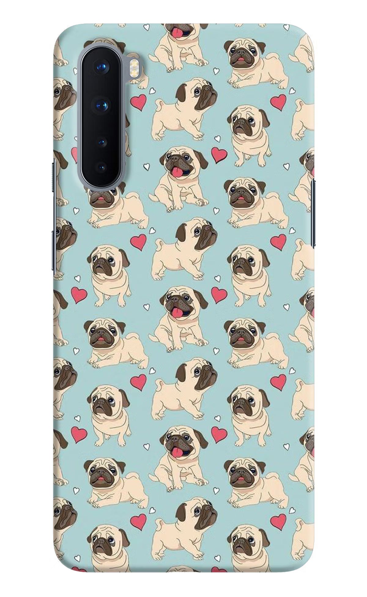 Pug Dog Oneplus Nord Hard Case Back Cover by Casekaro