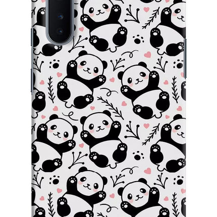 Cute Panda Oneplus Nord Hard Case Back Cover by Casekaro