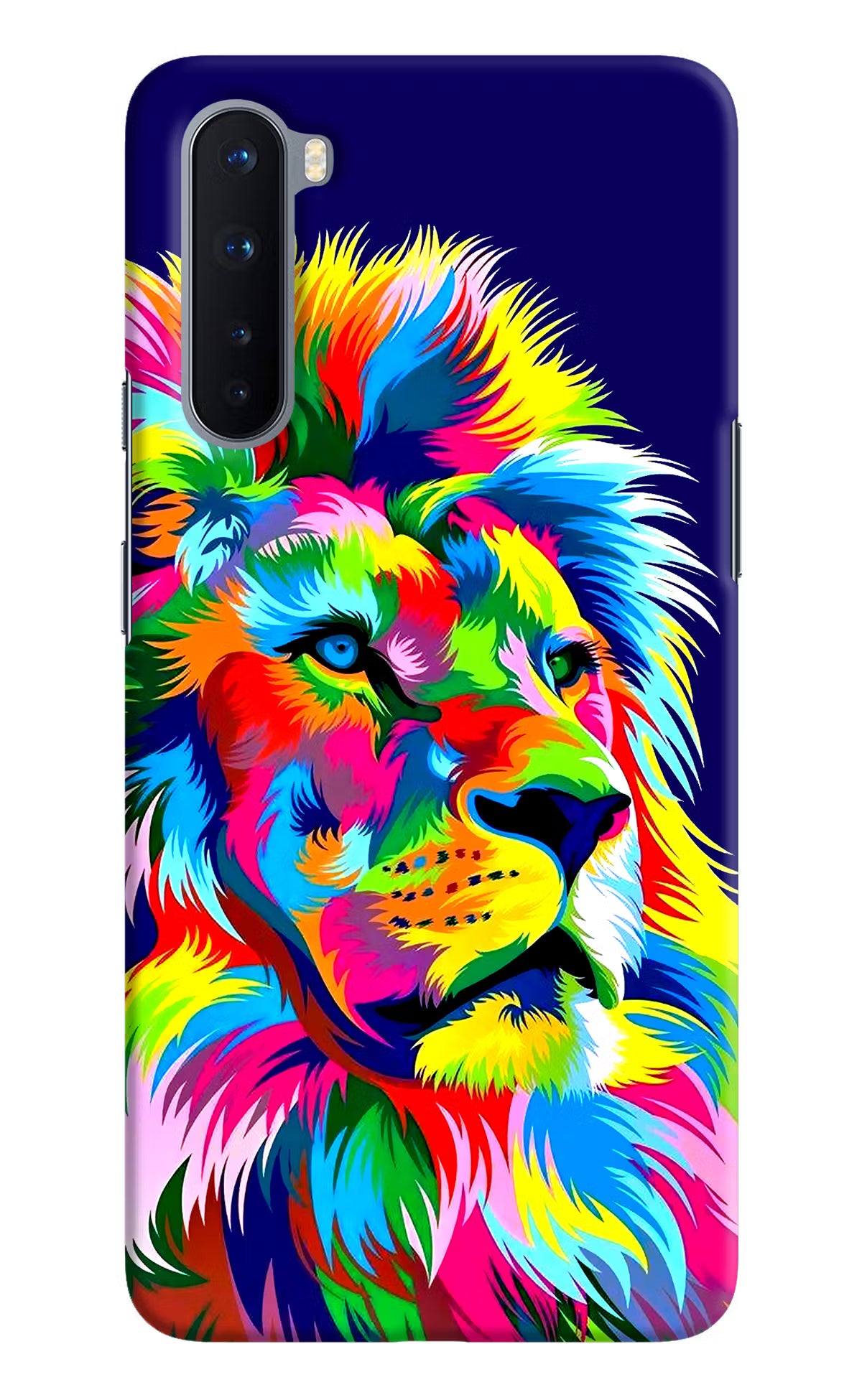 Vector Art Lion Oneplus Nord Hard Case Back Cover by Casekaro