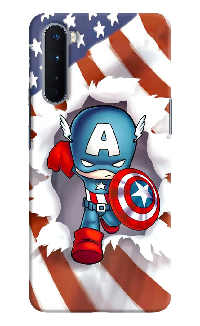Captain America Oneplus Nord Hard Case Back Cover by Casekaro