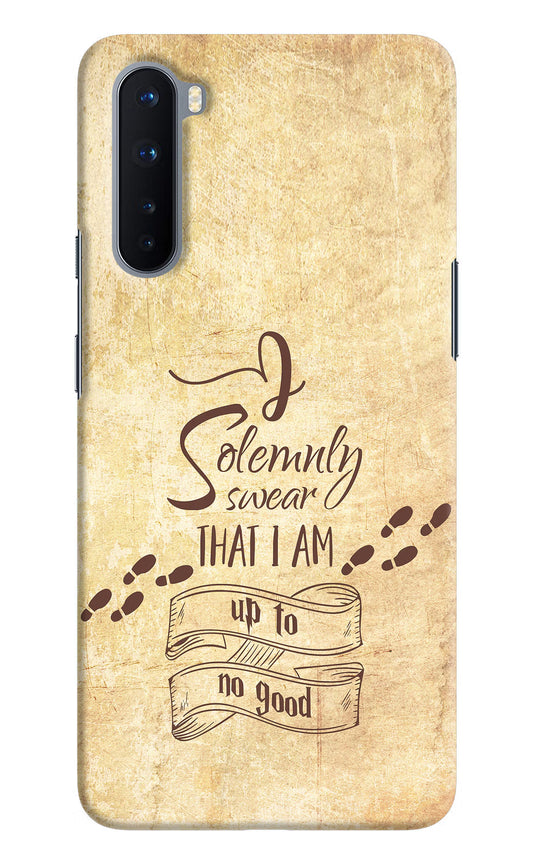 I Solemnly swear that i up to no good Oneplus Nord Hard Case Back Cover by Casekaro