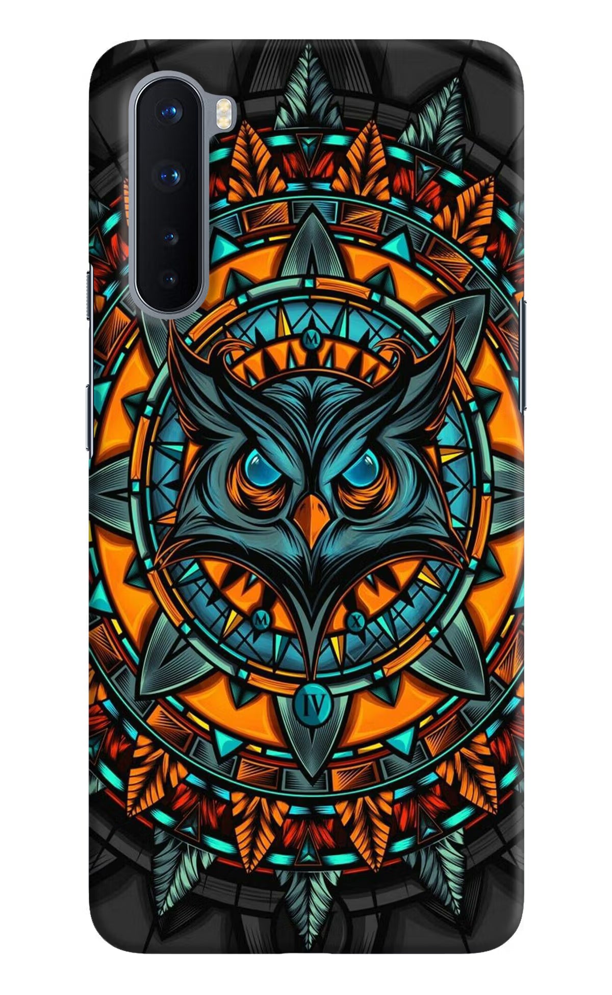 Angry Owl Art Oneplus Nord Hard Case Back Cover by Casekaro