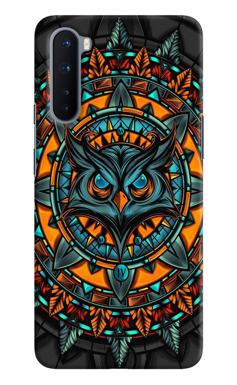 Angry Owl Art Oneplus Nord Back Cover