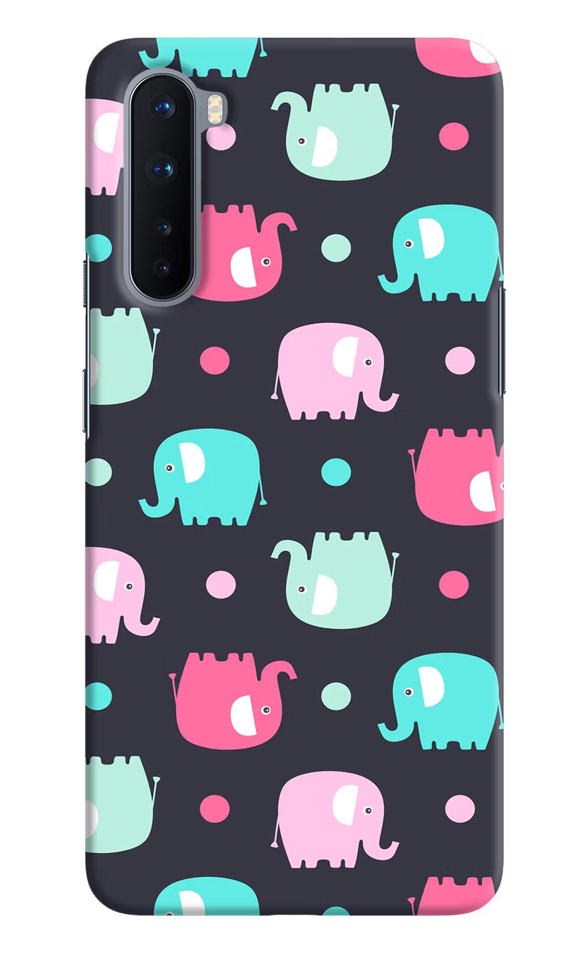 Elephants Oneplus Nord Hard Case Back Cover by Casekaro