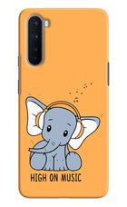 High On Music Oneplus Nord Hard Case Back Cover by Casekaro